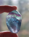 Large rainbow fluorite tumbled stone 12 new