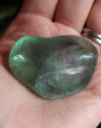 Large rainbow fluorite tumbled stone 15