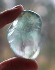 Large rainbow fluorite tumbled stone 15