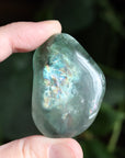 Large rainbow fluorite tumbled stone 15