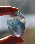 Large rainbow fluorite tumbled stone 12 new