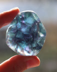 Large rainbow fluorite tumbled stone 17 new