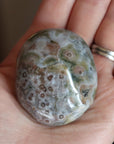 Old stock ocean jasper pocket stone OS9