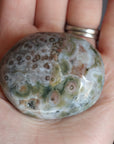 Old stock ocean jasper pocket stone OS9