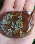 Old stock ocean jasper pocket stone OS10