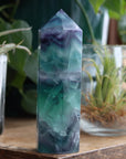 Rainbow fluorite tower 6