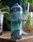 Rainbow fluorite tower 6