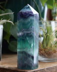 Rainbow fluorite tower 6