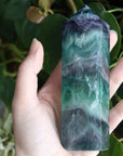 Rainbow fluorite tower 6