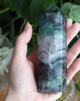 Rainbow fluorite tower 7