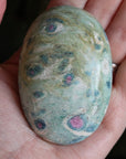 Ruby in fuchsite and kyanite pocket stone 4