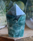 Chunky rainbow fluorite tower 24 new