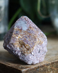 Semi polished lepidolite tower 2