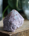 Semi polished lepidolite tower 2