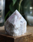 Semi polished pink tourmaline tower 2