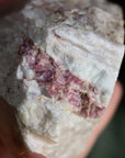 Semi polished pink tourmaline tower 2
