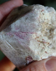 Semi polished pink tourmaline tower 2