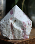 Semi polished pink tourmaline tower 3