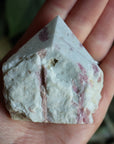 Semi polished pink tourmaline tower 3