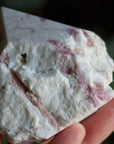 Semi polished pink tourmaline tower 3