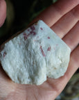 Semi polished pink tourmaline tower 4