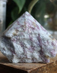 Semi polished pink tourmaline tower 5