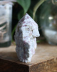 Semi polished pink tourmaline tower 5