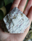 Semi polished pink tourmaline tower 5