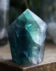 Chunky rainbow fluorite tower 2