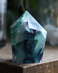 Chunky rainbow fluorite tower 2