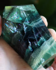 Chunky rainbow fluorite tower 8