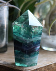 Chunky rainbow fluorite tower 8