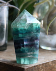 Chunky rainbow fluorite tower 8