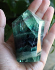 Chunky rainbow fluorite tower 8