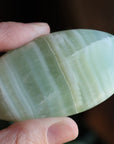 Pistachio calcite pocket stone 2