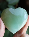 Pistachio calcite heart 2
