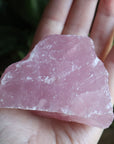 Rough rose quartz piece 2