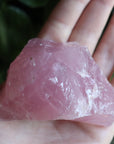 Rough rose quartz piece 2