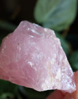 Rough rose quartz piece 2