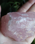 Rough rose quartz piece 3