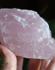 Rough rose quartz piece 3