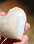 Moonstone/sunstone heart 12