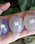 Lavender fluorite pocket stone