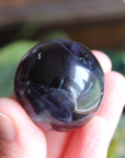 Rainbow fluorite sphere 6, new
