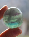 Rainbow fluorite sphere 7, new