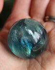 Rainbow fluorite sphere 9, new