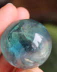 Rainbow fluorite sphere 9, new