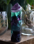 Rainbow fluorite tower 2