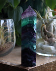 Rainbow fluorite tower 2