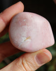 Pink opal pocket stone 1, new